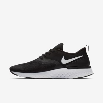 Nike Odyssey React Flyknit 2 - Férfi Túracipő - Fekete/Fehér